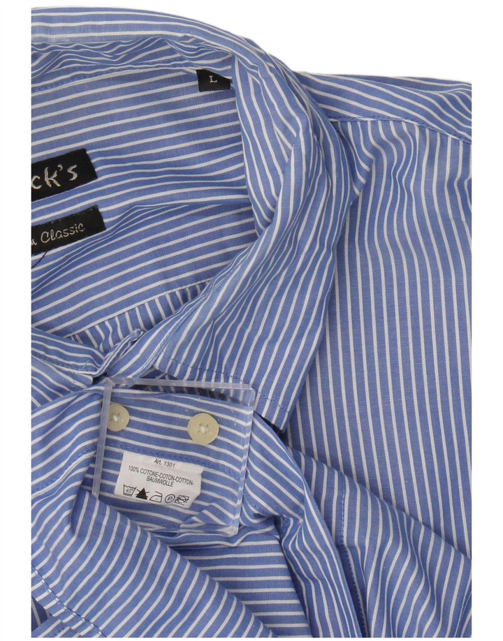 Dack's muška košulja s velikim plavim prugama od pamuka