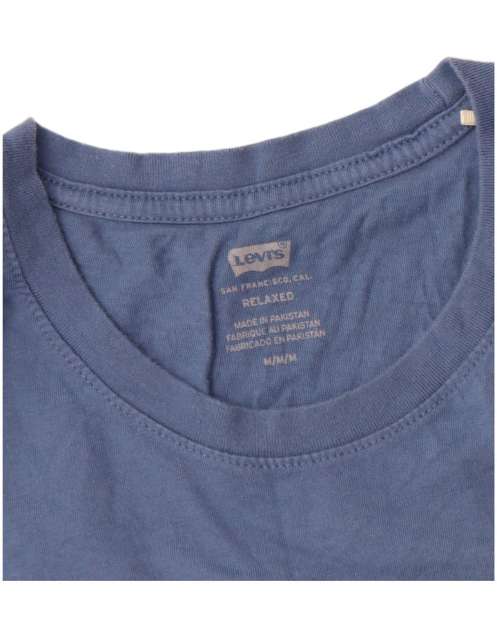 Levi's muška majica kratkih rukava opuštenog kroja srednje plavi pamuk