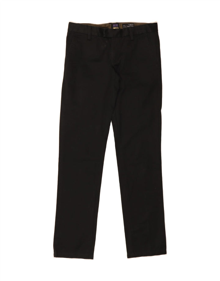 DATCH Mens Straight Chino Trousers W30 L33 Black Cotton Vintage Datch and Second-Hand Datch from Messina Hembry 