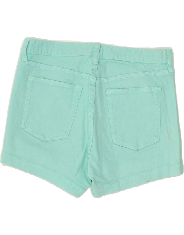 J. CREW Womens Denim Shorts US 6 Medium W30 Turquoise Cotton Vintage J. Crew and Second-Hand J. Crew from Messina Hembry 
