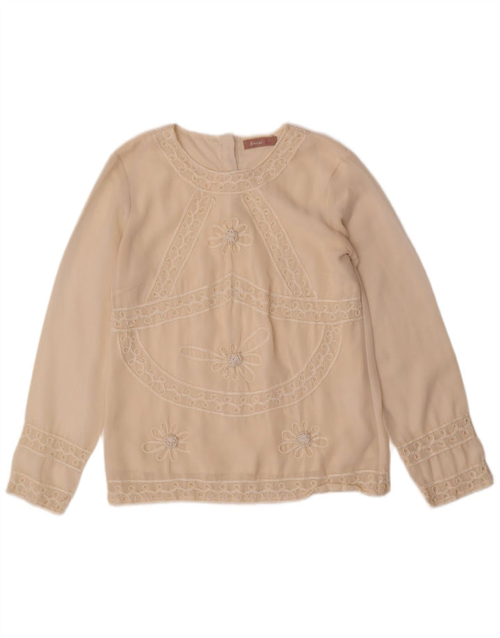 Awear ženski gornji dio bluze dugih rukava UK 10 Small off white poliester