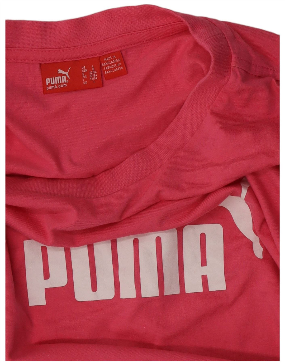Puma muška velika ružičasta majica s grafičkim motivima