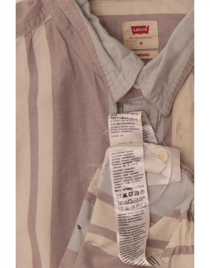 Levi's standardna muška košulja kratkih rukava, pamuk na srednje sive pruge