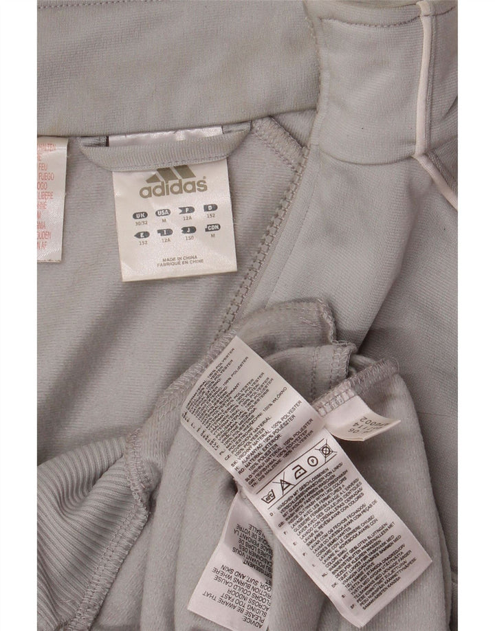 Adidas za dječake 11-12 godina sivi poliester u boji