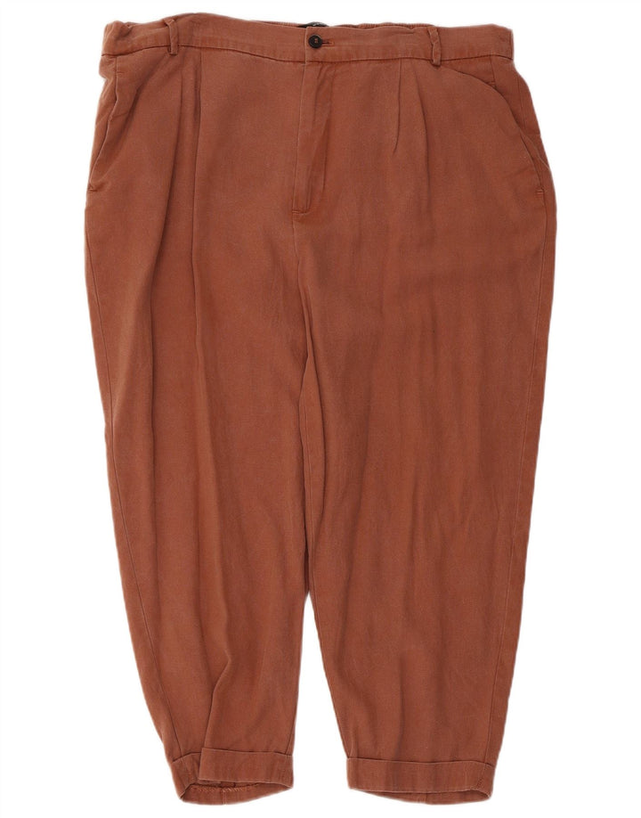 Zara ženske kapri hlače XL W32 L22 smeđe