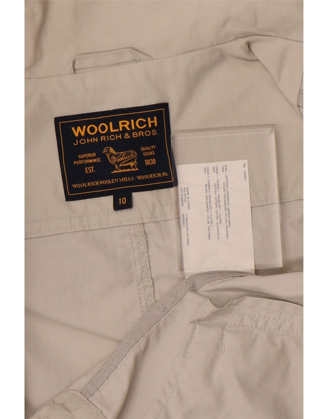 WOOLRICH Bomber jakna za djevojčice 9-10 godina sivi najlon