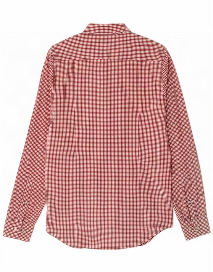 Tommy Hilfiger muška uska košulja srednje crvene boje od gingham pamuka