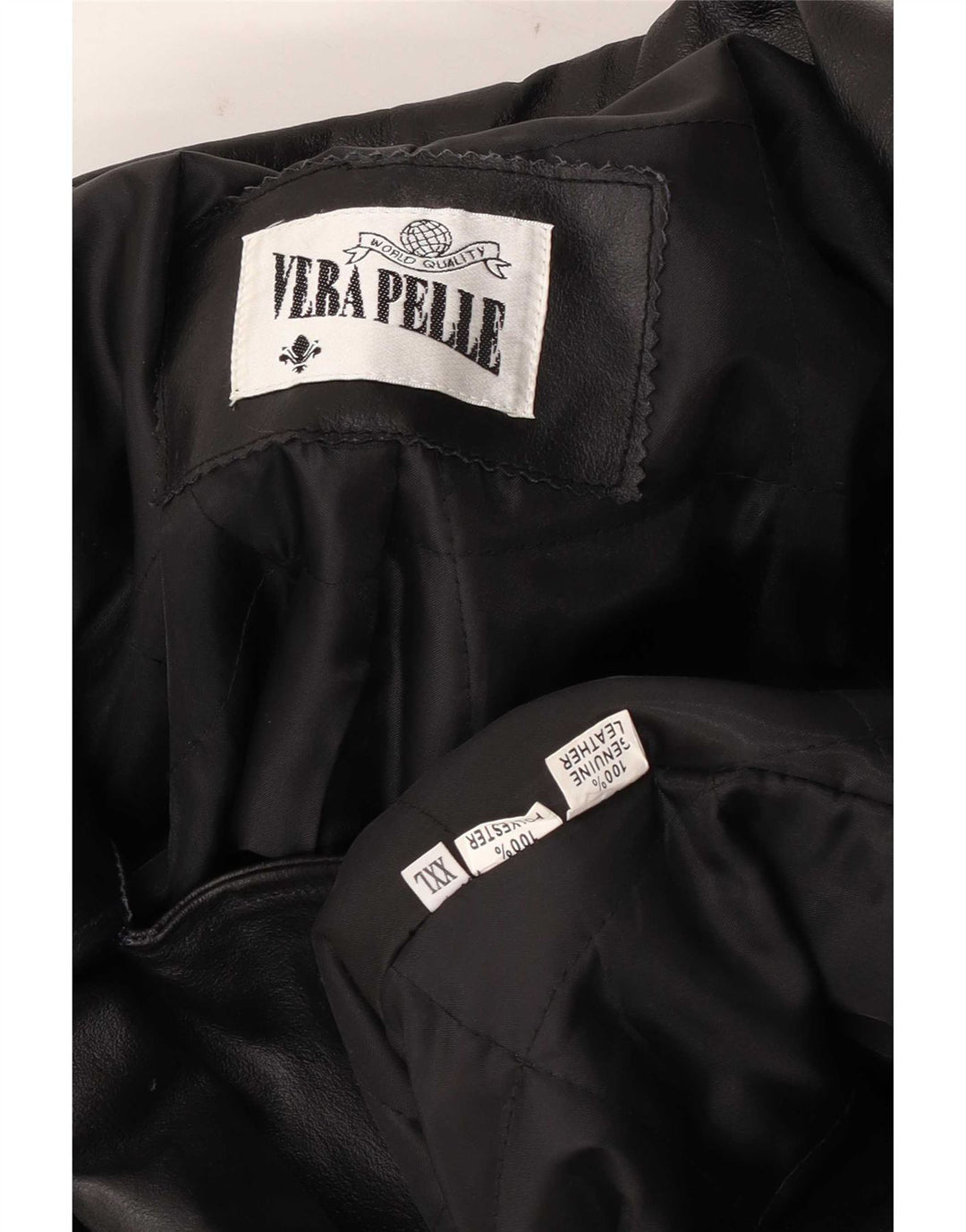 Vintage muška kožna jakna UK 44 2XL crna koža