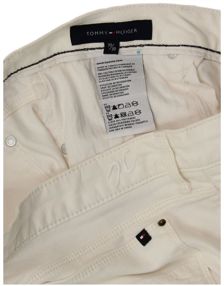 TOMMY HILFIGER Ženske traperice Bootcut W30 L30 Bijeli pamuk
