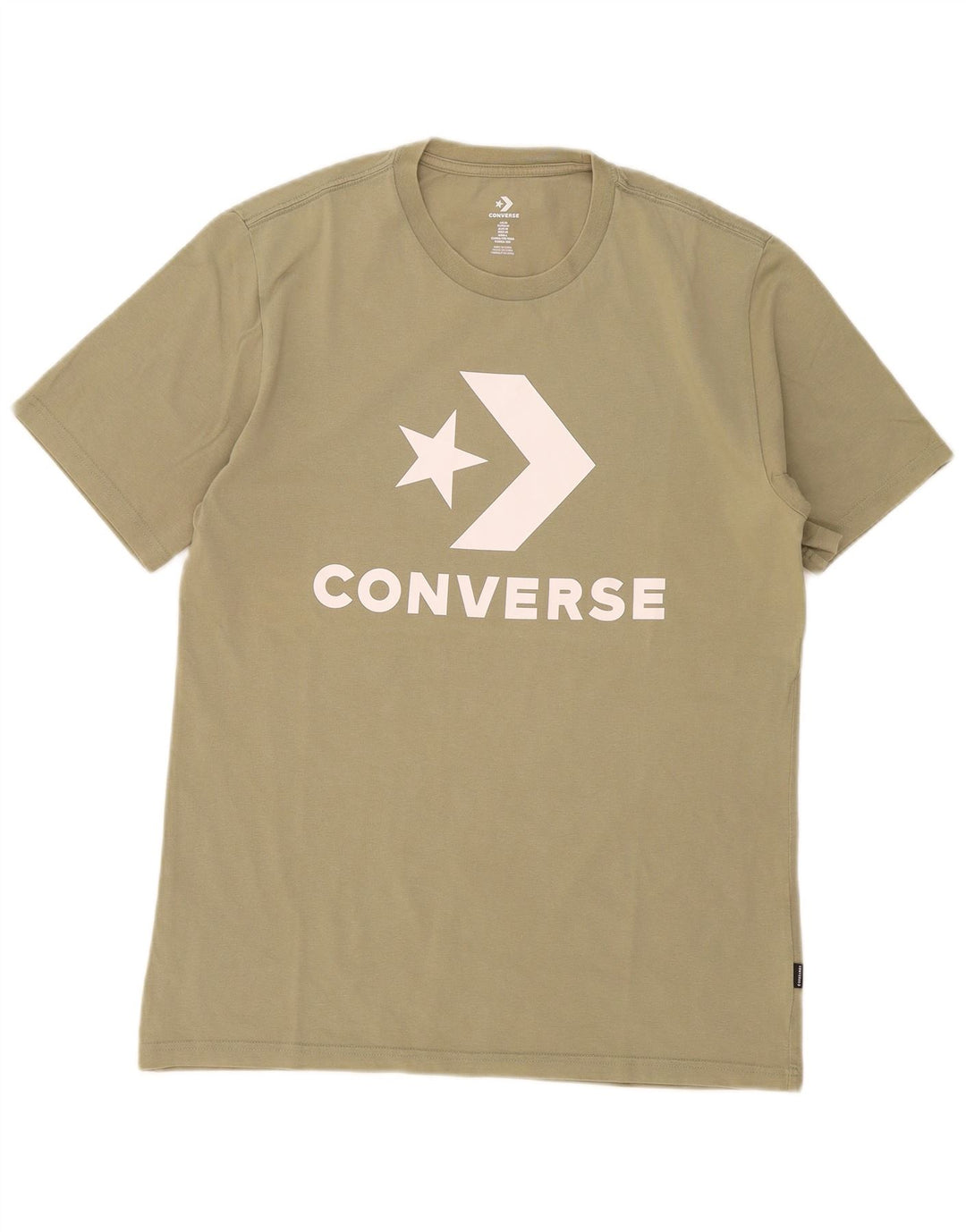 Converse muška majica s grafičkim motivima, srednji kaki pamuk