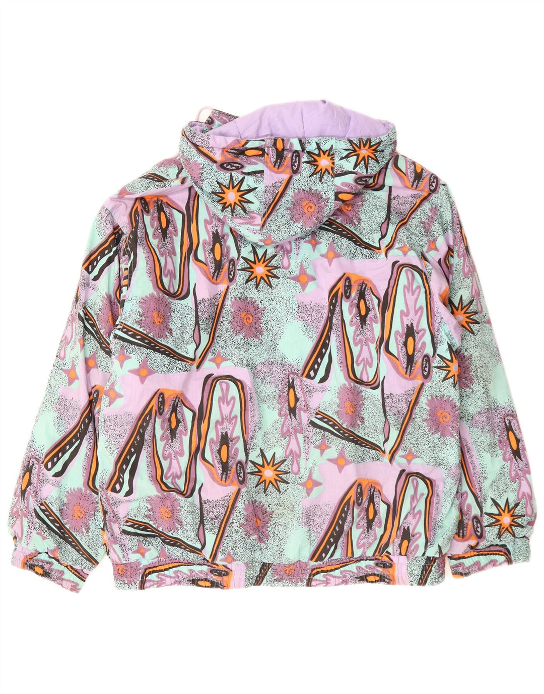 VINTAGE Muška vjetrovka s apstraktnim uzorkom UK 36 Mala višebojna