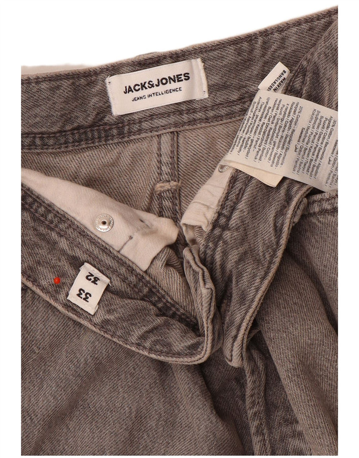 Jack & Jones Muške uske traperice W33 L32 Sivi pamuk