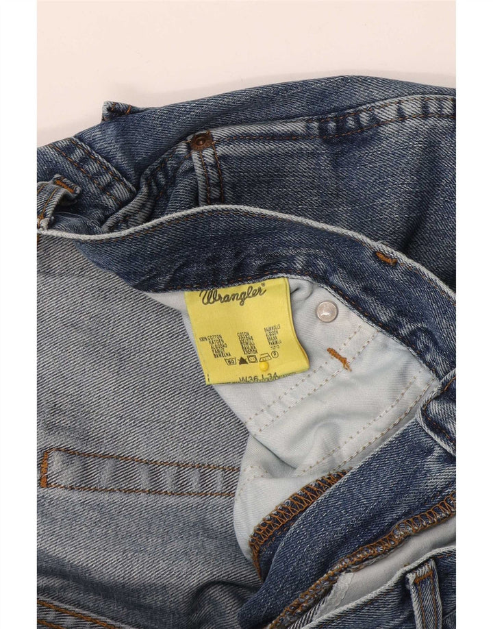 Wrangler muške ravne traperice W36 L34 plavi pamuk