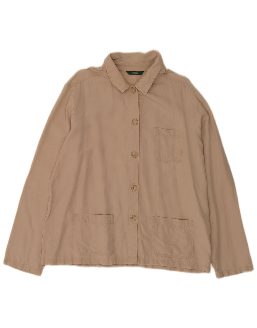 Marks & Spencer ženska košulja UK 16 Large Beige Lyocell