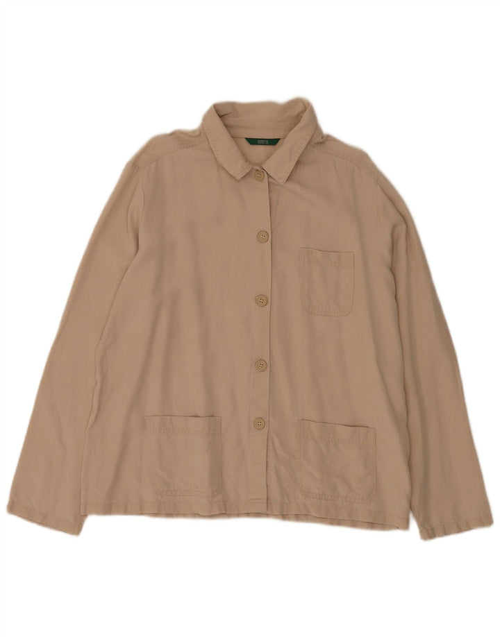 Marks & Spencer ženska košulja UK 16 Large Beige Lyocell
