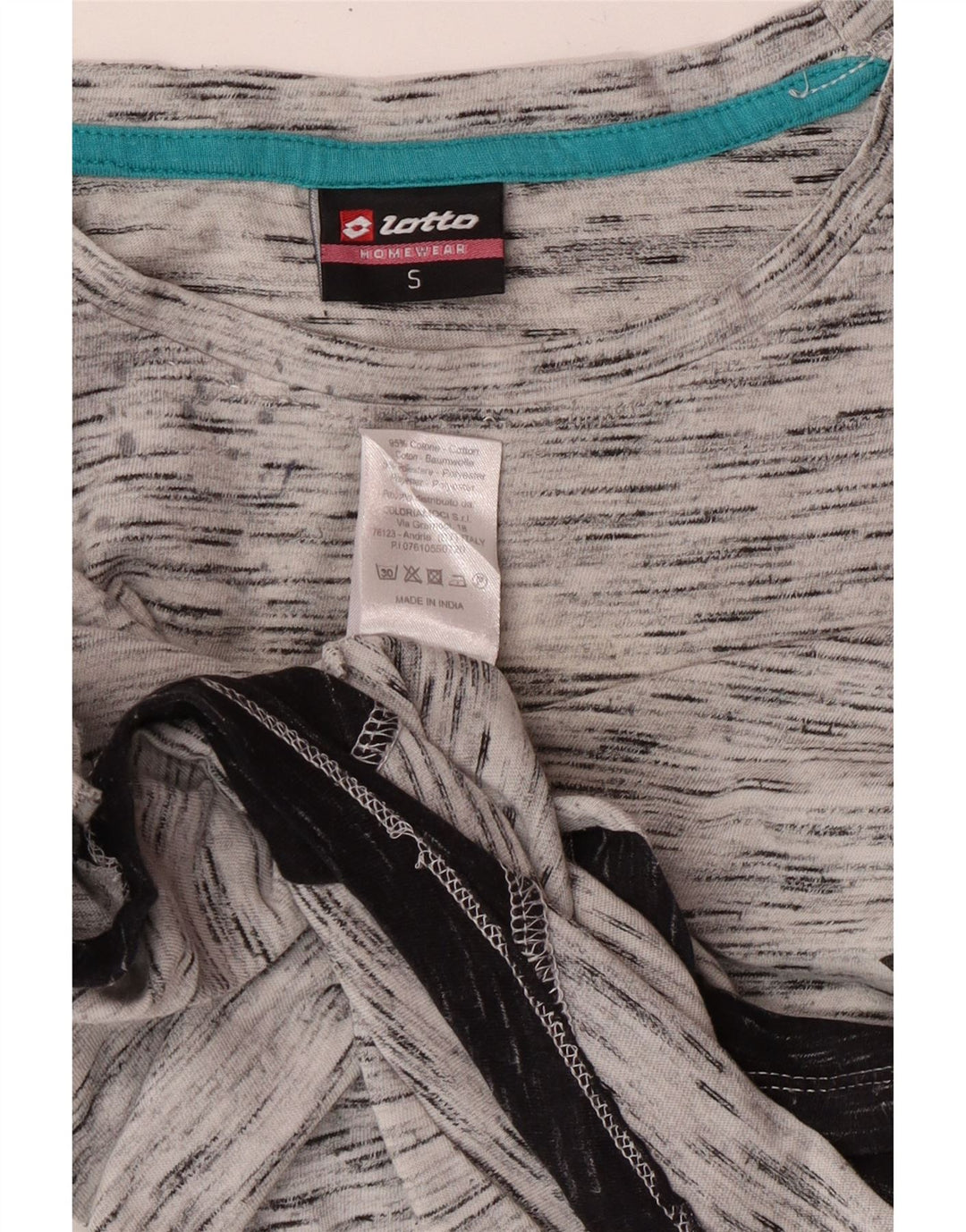 LOTTO ženska gornja majica dugih rukava s velikim grafikama UK 10 malih sivih fleka