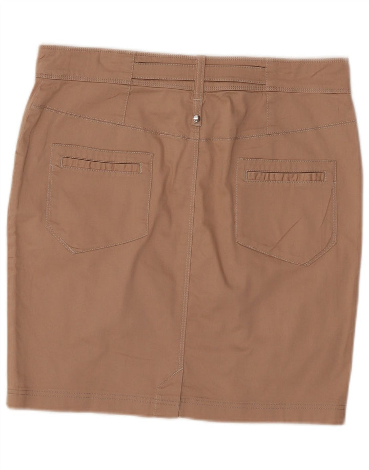 Trussardi ženska pencil suknja IT 46 velika W32 bež pamuk