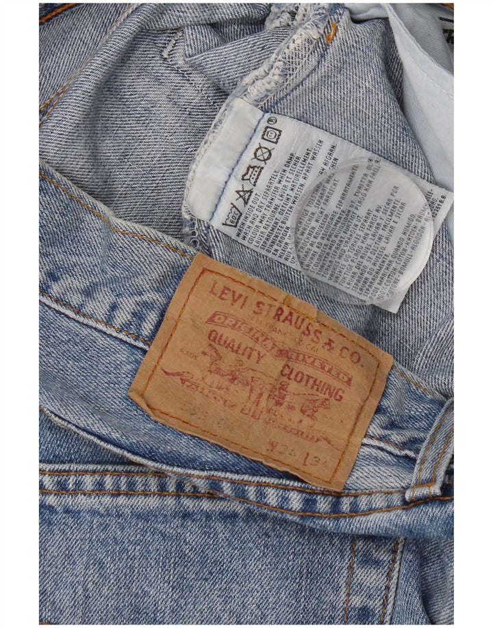 Levi's muške 595 ravne traperice W34 L28 plavi pamuk