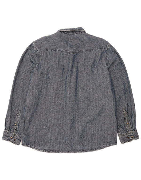 Carhartt muška uska košulja velika plava riblja kost, pamuk
