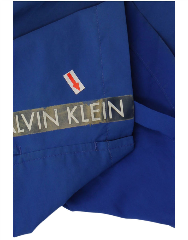 Male plave poliesterske muške kratke hlače za plivanje Calvin Klein s grafičkim motivima