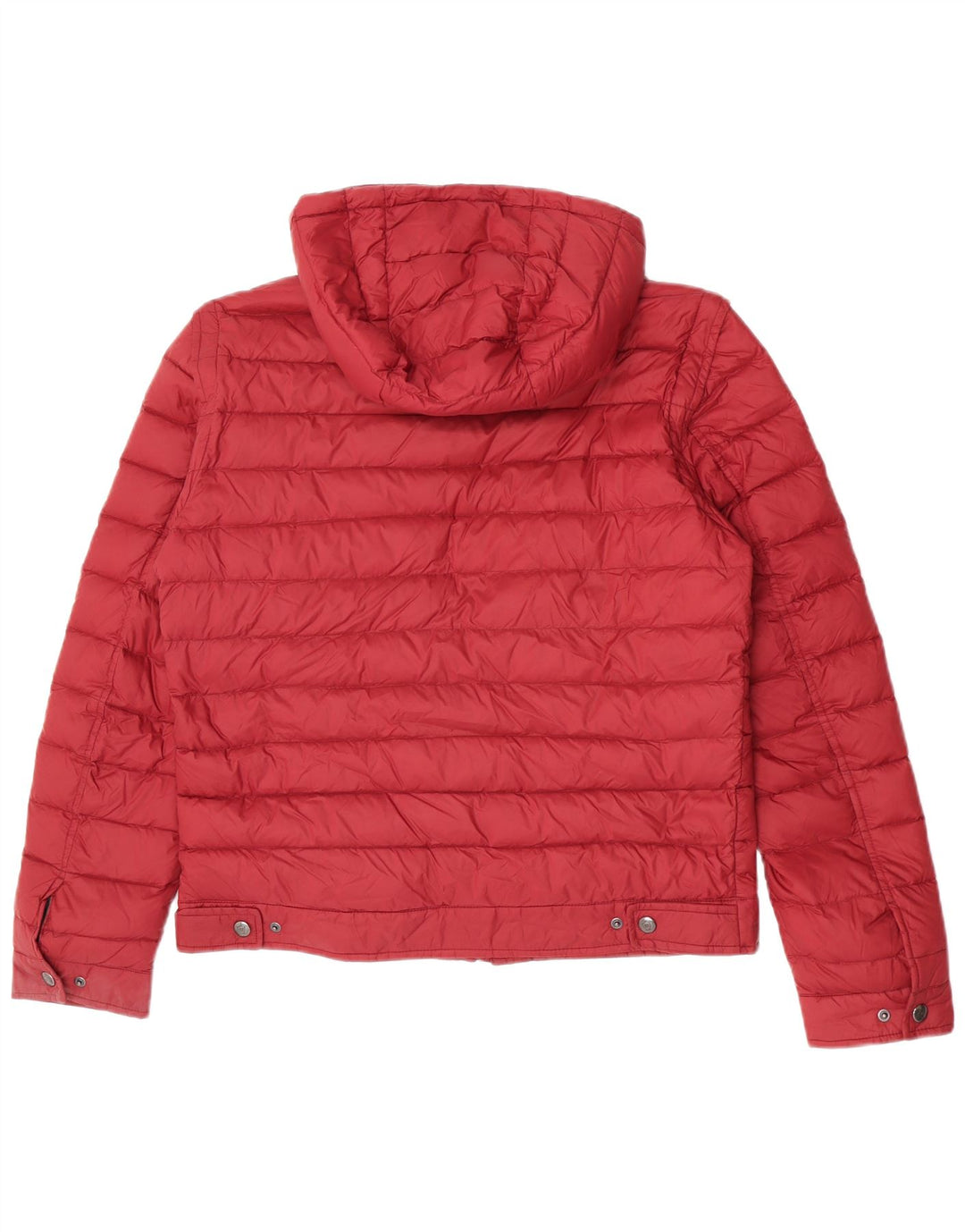 Ženska podstavljena jakna s kapuljačom Massimo Dutti UK 14 Large Bordo