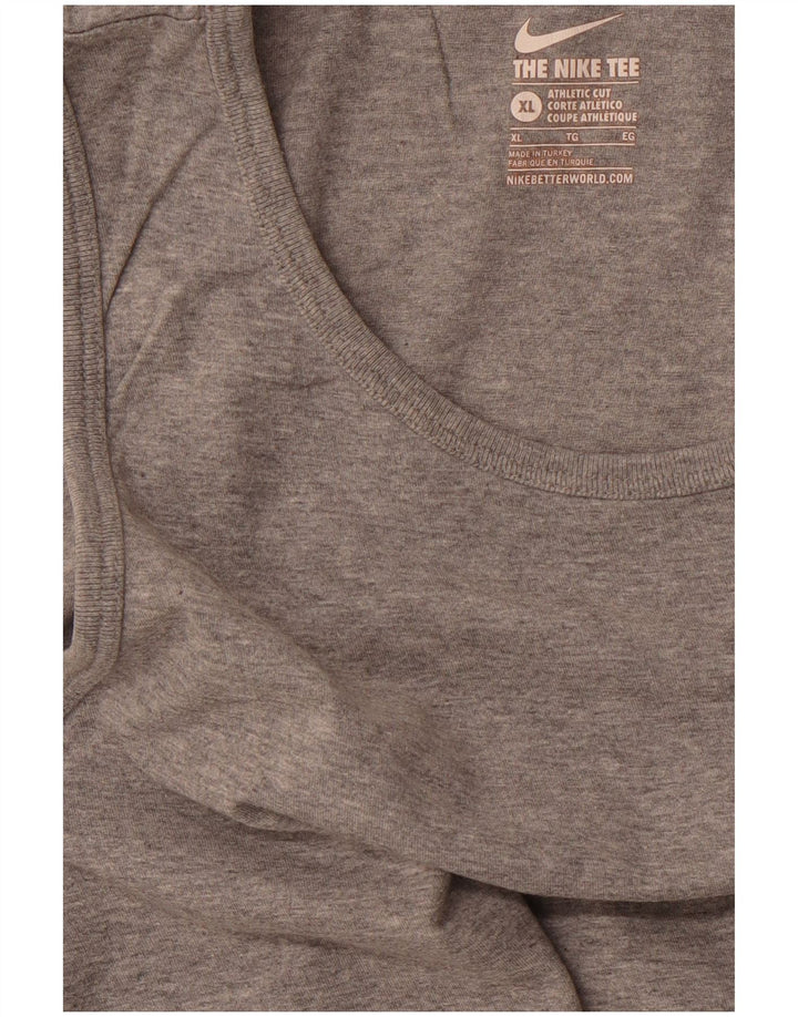 NIKE muški prsluk atletskog kroja XL sivi s pjegama