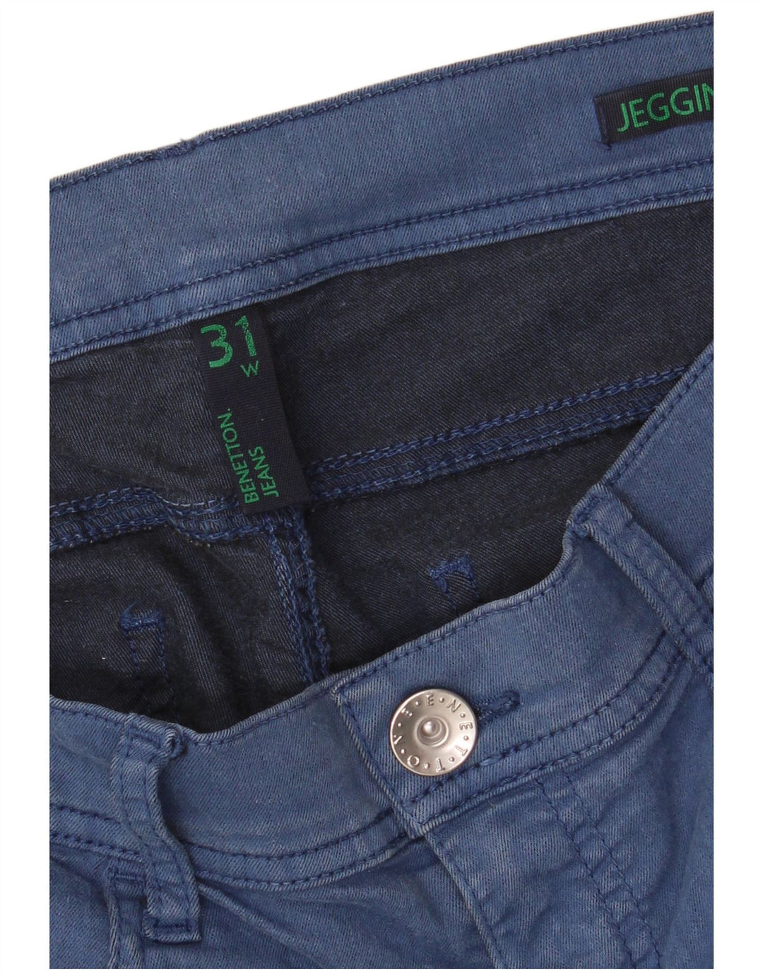 BENETTON Womens Jegging Jeans W31 L28 Blue Cotton
