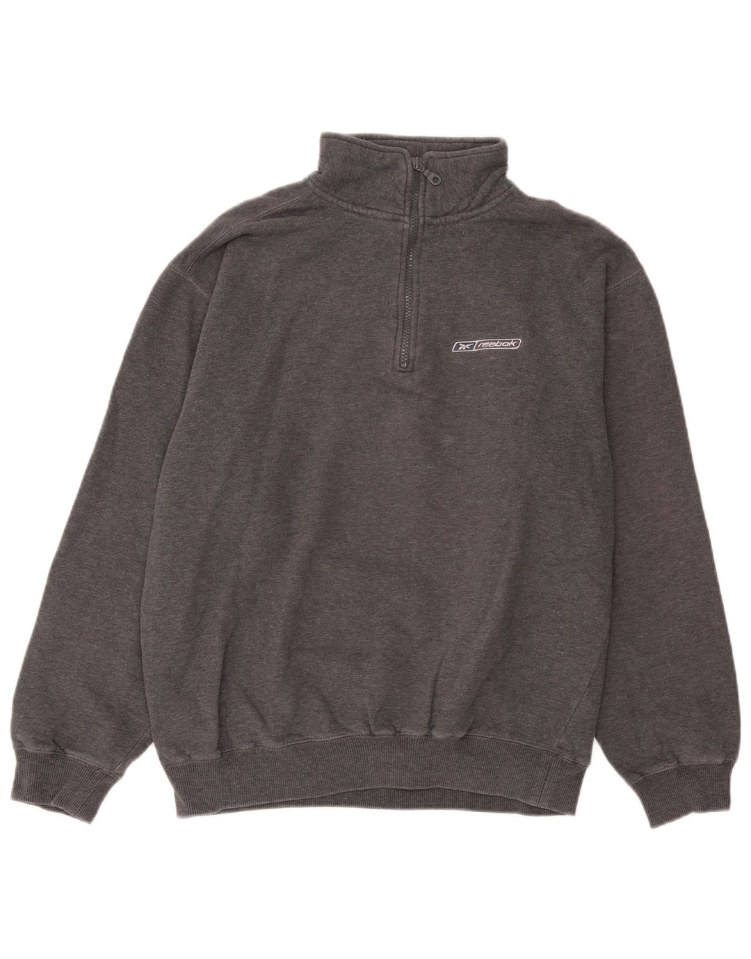 Reebok muška majica s izrezom i srednje sivim pamukom