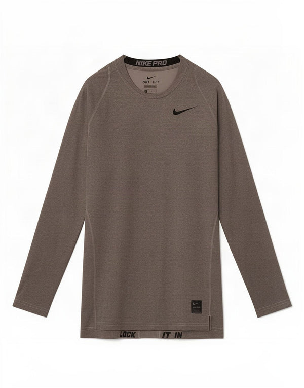 Nike Ženska Dri Fit majica s dugim rukavima UK 10 Small Grey Colourblock poliester