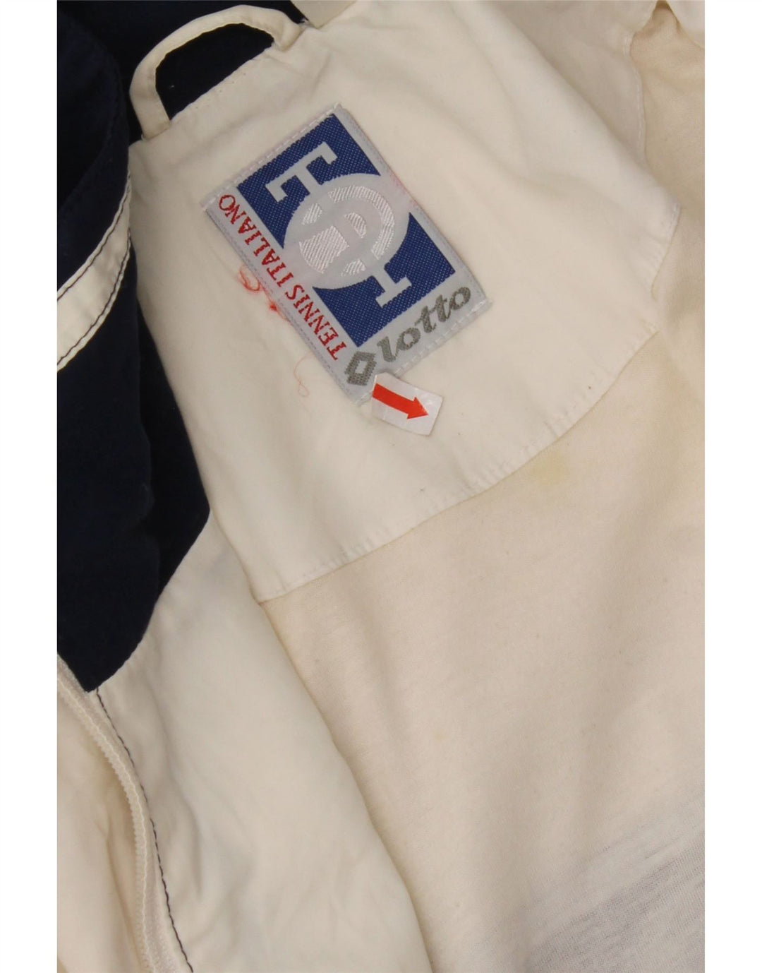 LOTTO Mens Tracksuit Top Jacket 2XL White Colourblock Polyester