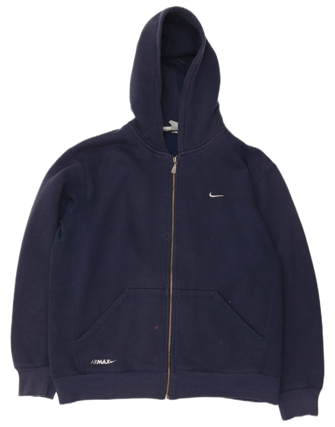 Nike muški pulover s kapuljačom s patentnim zatvaračem XL tamnoplavi pamuk