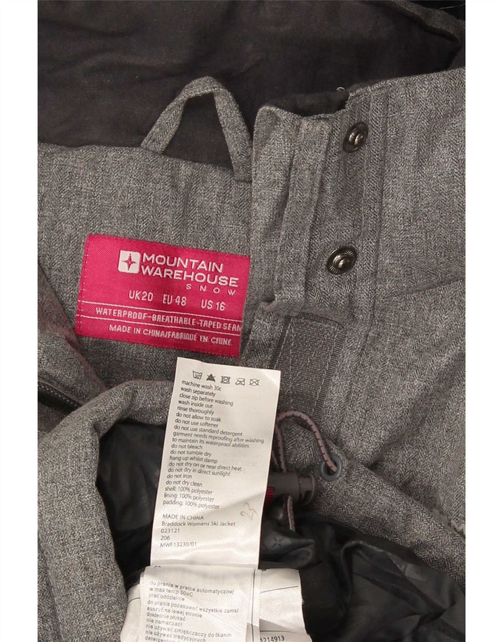 Mountain Warehouse ženska vjetrovka s kapuljačom UK 20 2XL siva