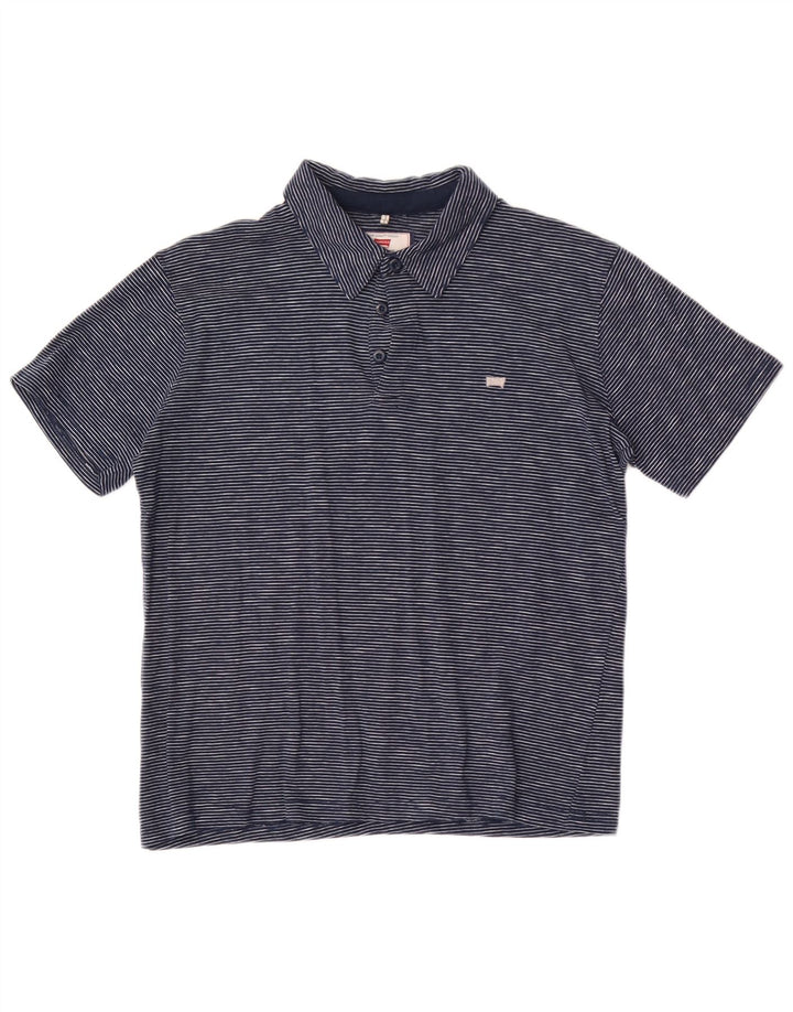 Carrera muška polo majica s malim tamnoplavim prugama