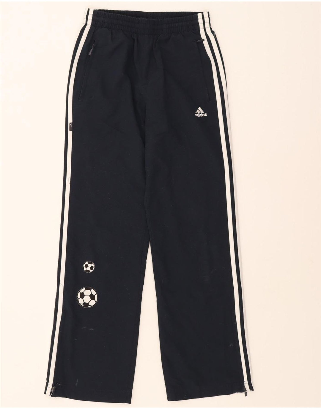 Adidas Hlače za trenirku za dječake 11-12 godina tamnoplave poliesterske