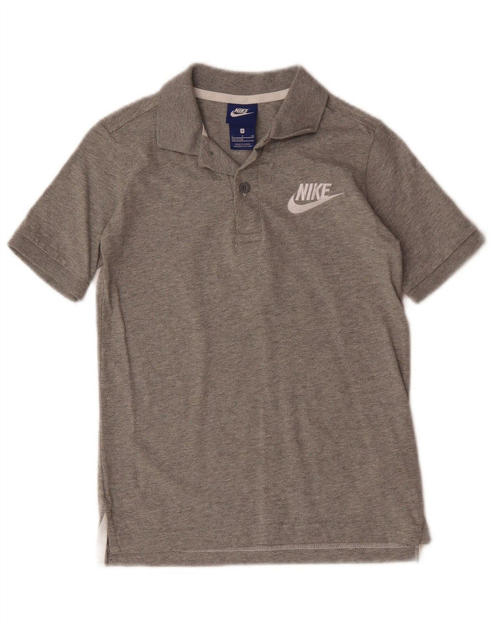 Nike polo majica za dječake 8-9 godina mala siva flekasti pamuk