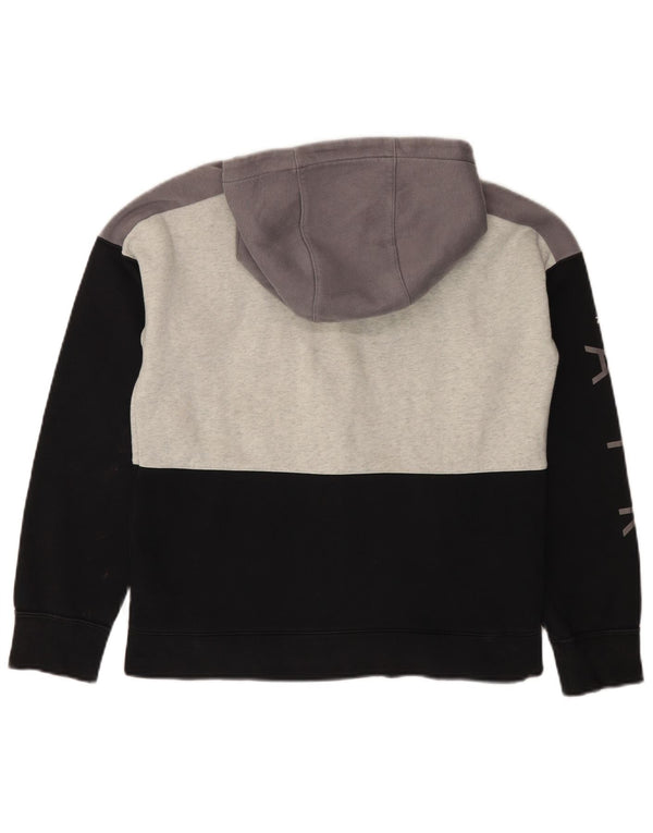 NIKE Boys Air Graphic Zip Hoodie pulover 13-14 Years XL Black Colourblock