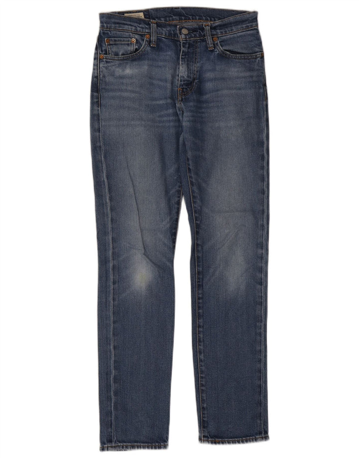LEVI'S Womens Straight Jeans W29 L32 Blue Cotton