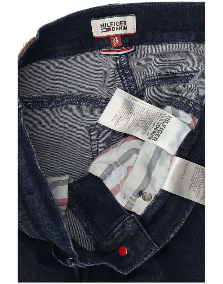 TOMMY HILFIGER Ženske uske traperice US 7/8 srednje W32 L27 tamnoplave