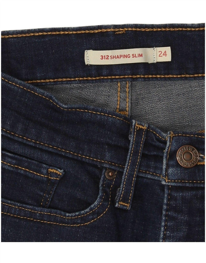 Levi's ženske 312 uske traperice W24 L31 tamnoplave