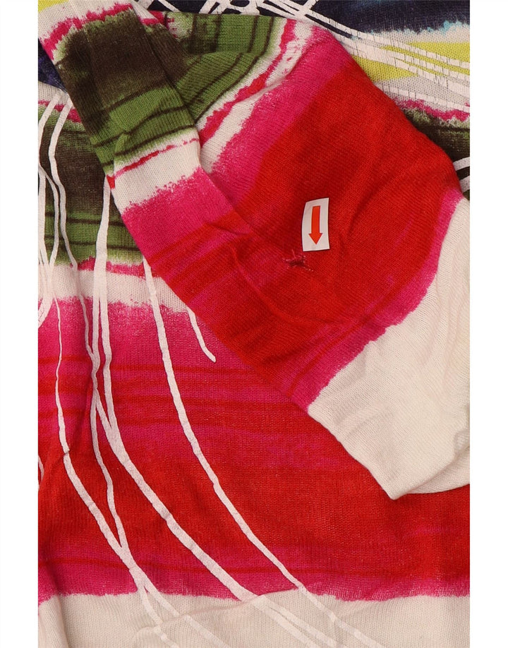 Desigual ženski džemper s lađastim izrezom UK 12 srednje raznobojan