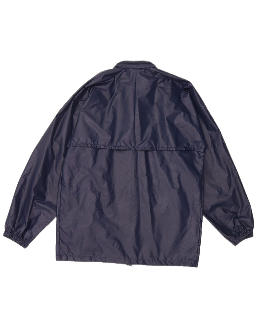 ADIDAS Boys Hooded Windbreaker Jacket 15-16 Years Navy Blue Polyamide