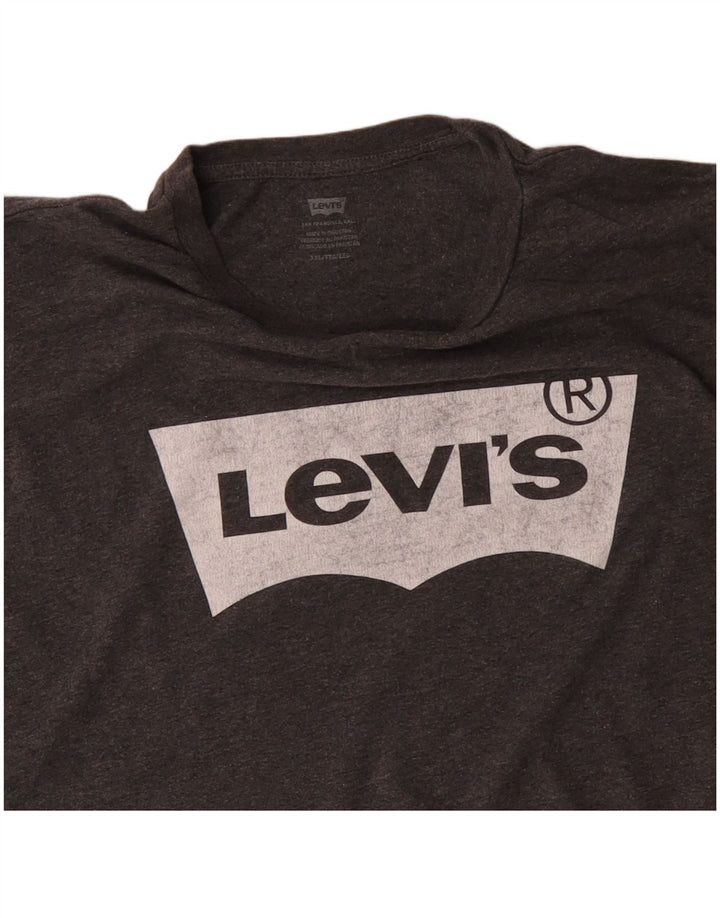 LEVI'S gornji dio majice s grafičkim motivima 2XL, sivi pamuk