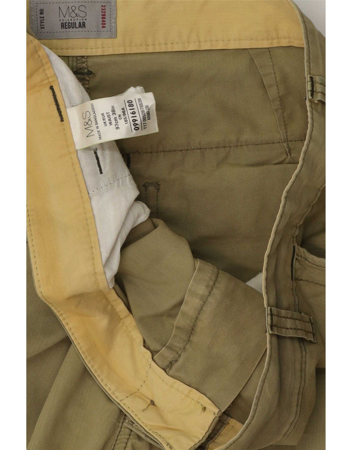 Marks & Spencer Regular Cargo kratke hlače W38 XL kaki pamuk
