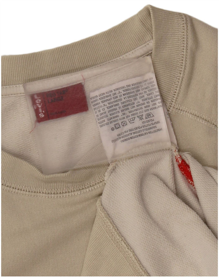 Levi's Ženski džemper s grafičkim motivima UK 16 Veliki sivi pamuk