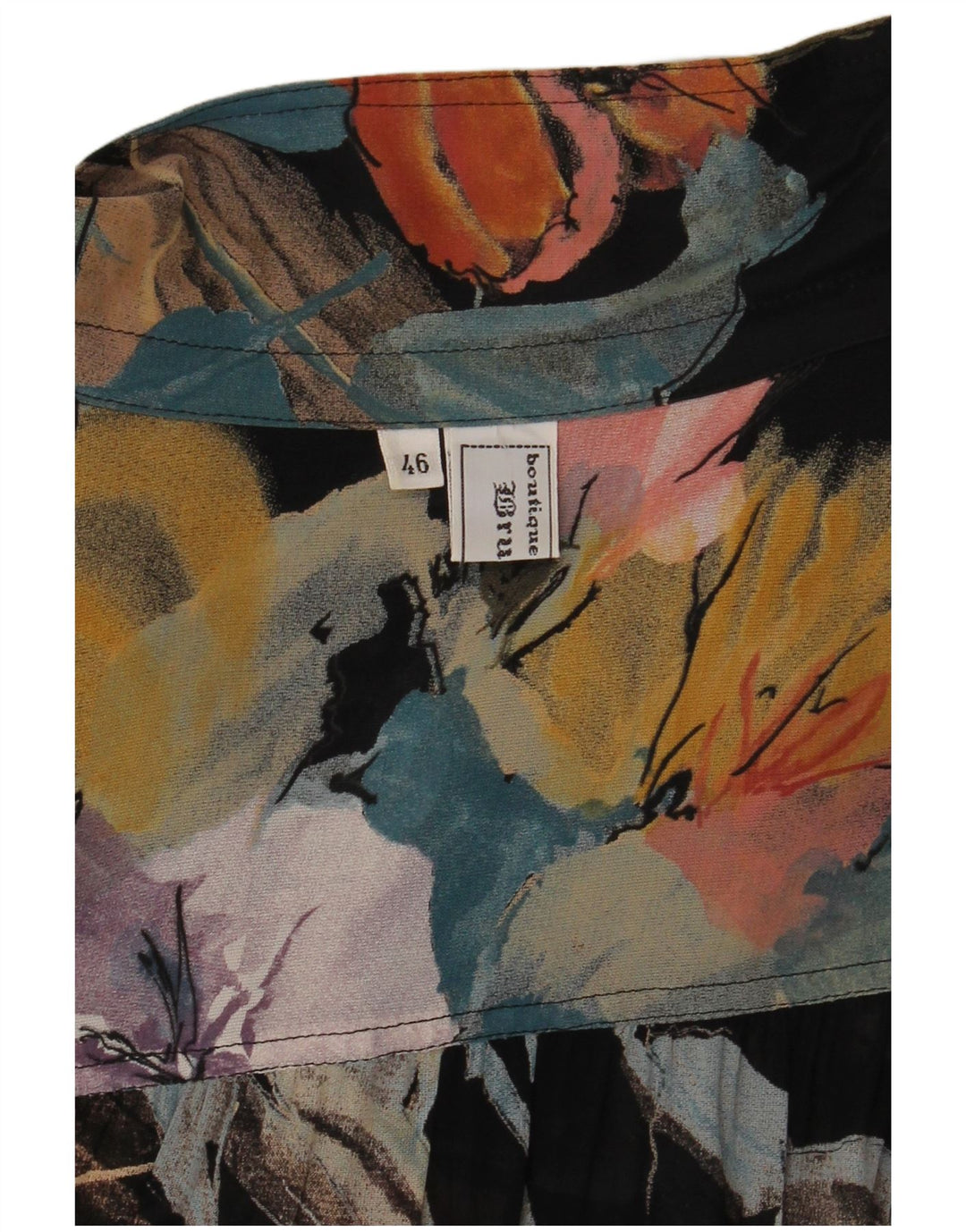 VINTAGE Ženska košulja bluza IT 46 Veliki višebojni cvjetni