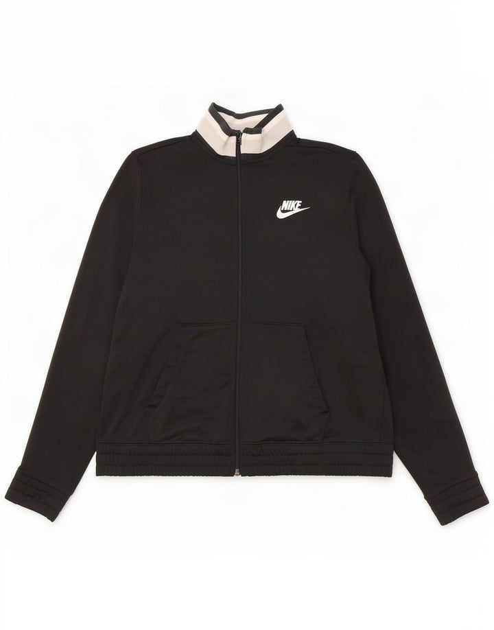Nike Ženska gornja jakna za trenirku UK 14 Medium Black Colourblock poliester