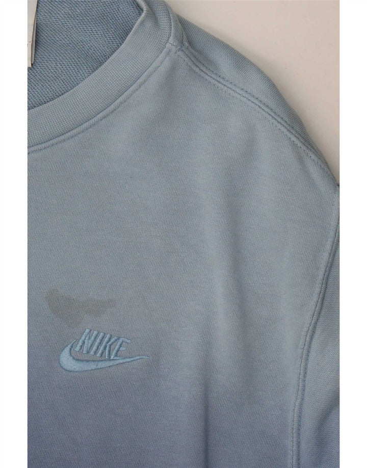 Nike muški džemper srednje plave boje, pamuk