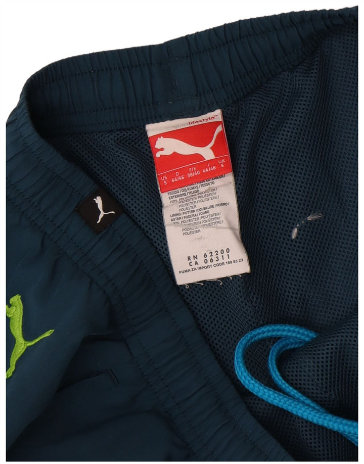 Puma muške kratke sportske kratke hlače s grafičkim motivima male tamnoplave poliesterske boje