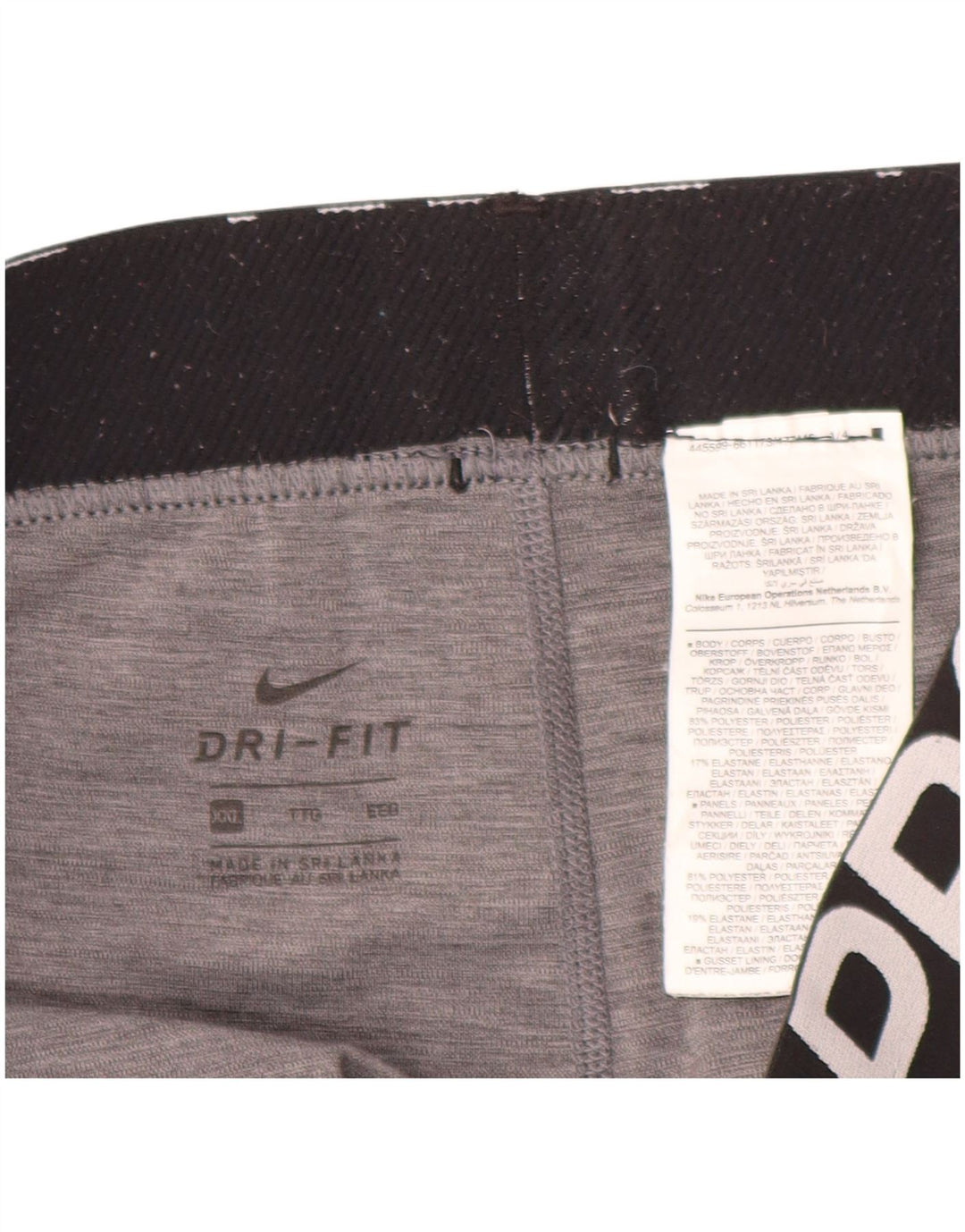 NIKE ženske Dri Fit Graphic Capri tajice UK 20 2XL sive boje