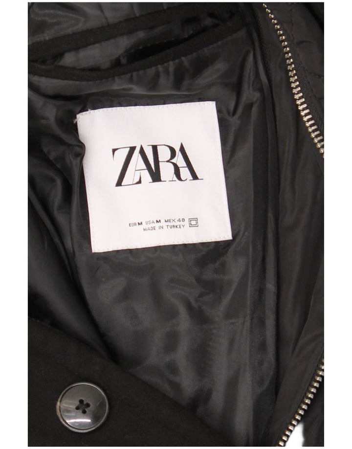Zara muški kaput UK 38 srednji crni poliester